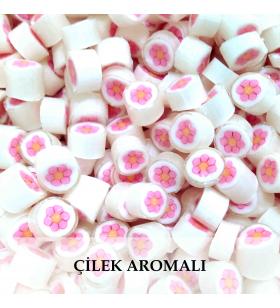 ÇİÇEK DESENLİ AKİDE ŞEKERİ - PEMBE - 250 GR 