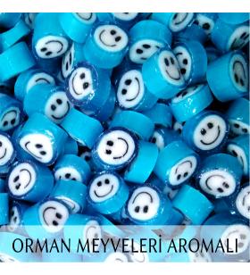 GÜLENYÜZ DESENLİ AKİDE ŞEKERİ - MAVİ -  1KG