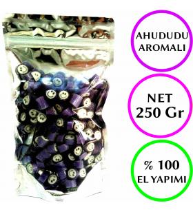 MOR GÜLENYÜZ DESENLİ AKİDE ŞEKERİ 250 GR 