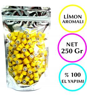 SARI GÜLENYÜZ DESENLİ AKİDE ŞEKERİ 250 GR