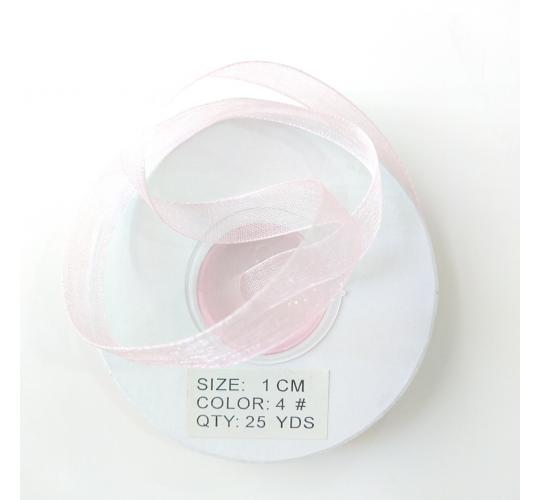 ORGANZE KURDELE - PEMBE