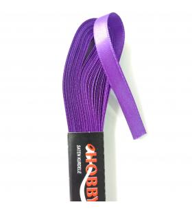 SATEN KURDELE 10 mm - MOR