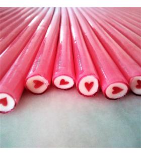 KALP DESENLİ AKİDE ŞEKERİ - PEMBE  - 1KG