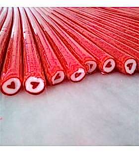 KALP DESENLİ AKİDE ŞEKERİ - KIRMIZI - 1KG