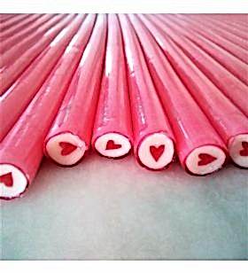 KALP DESENLİ AKİDE ŞEKERİ - PEMBE  - 1KG